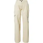 Urban Classics Straight Denim Cargobukser Med Høy Midje