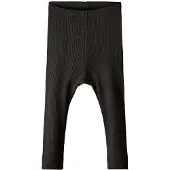 Name it Leggings - Rib - Noos - NbnKab - Svart - - 68 - Leggings