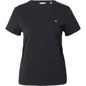 Gant for woman. 4200200 Shield T-shirt black (XL), Casual, Cotton, Short sleeve