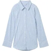 Tom Tailor Striped Poplin Skjorte Med Lange Ermer