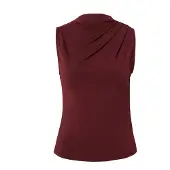Pieces Madison Draped Ermeløs T-skjorte