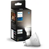 Philips Hue White - LED-pære for søkelys - GU10 - 4.2 W - klasse E - mykt, varmt hvitt lys - 2700 K