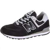 New Balance unisex for kids. GC574V1 Trainers 574 black (23), Flat, Laces, Casual, Sport, children's fashion