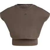 Adidas Power Boxy French Terry 3 Stripes 3/4-ermet T-skjorte