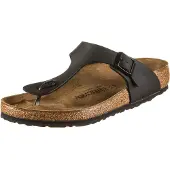 Birkenstock for woman. 43691 Gizeh Birko-Flor Sandals (Regular Fit) black (41), Flat, None, Casual