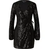 Superdry Sequin Wrap Langarmet Kort Kjole