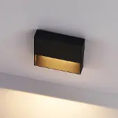 Molto Luce utendørs LED-vegglampe, Cado, bredde 14 cm, svart