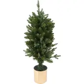Home Styling Collection kunstig juletre i gyllen potte, 90 cm