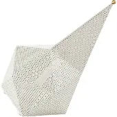 Gubi LED-bordlampe Bagdad, hvit, høyde 36 cm, stål