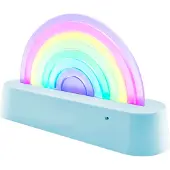 Lalarma Lampe - Dansing Rainbow - 18x11x4 cm - Blå - - OneSize - Lampe