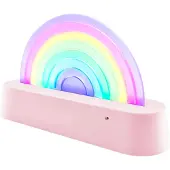 Lalarma Lampe - Dansing Rainbow - 18x11x4 cm - Rosa - - OneSize - Lampe