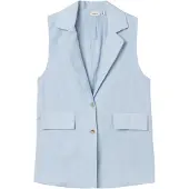 Name it Vest - NkfFalinnen - Chambray Blue - - 7-8 år (122-128) - Vest