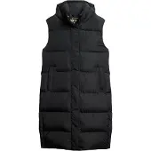 Superdry for woman. W5011641A Long padded waistcoat with hood black (XL), Casual, Recycled Polister, Sustainable
