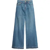 Superdry Raw Hem Wide Flare Høytaljede Jeans