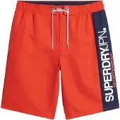 Superdry for man. M3010229A Red sports swimming costume (L), Beachwear, Recycled Polister, Sustainable