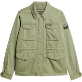 Superdry for woman. W5011671A Military jacket M65 green (S), Casual, Cotton, Long sleeve