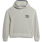 Superdry for woman. W2012071A Athletic Essential hoodie grey (XL), Casual, Cotton, Long sleeve