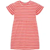 Tom Tailor Striped Jersey Kort Ermet Kjole
