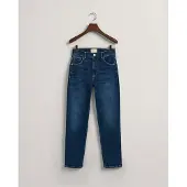 Gant for woman. 4100196 Navy Slim Fit Ankle Jeans (31), Blue, Casual, Cotton, Denim