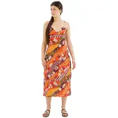 Superdry Printed Slip Ermeløs Lang Kjole