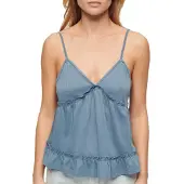 Superdry Tiered Jersey Cami Ermeløs Bluse