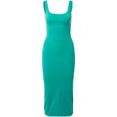 Superdry for woman. W8011461A Knitted midi dress with green square neckline (XL), Casual, Modal, Sleeveless / Straps