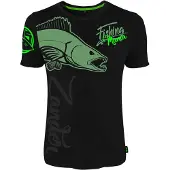 Hotspot titanium Fishing Mania Zander Kortarmet T-skjorte