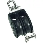 Barton Marine Dobbel Sviveltrinse Med Tau-støtte 370kg 8 Mm