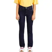 Levi's for woman. 19631-0001 Jean Straight Moulder 314 navy (27/32), Casual, Cotton, Denim
