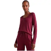 Tommy Hilfiger Henley Langarmet T-skjorte