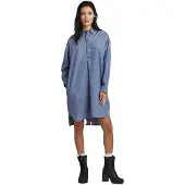 G-Star Denim Shirt Kjole Med Lange Ermer