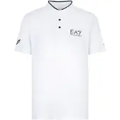 Emporio Armani for man. 8NPT21_PJEMZ Polo Ventus7 M Serafino white (S), Sport, Tennis / Paddle tennis, Polyamide, Short sleeve