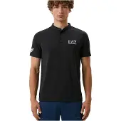 Emporio Armani for man. 8NPT21_PJEMZ Polo Ventus7 M Serafino black (3XL), Sport, Tennis / Paddle tennis, Polyamide, Short sleeve