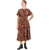 Superdry Printed Tiered Kortermet Midi-kjole