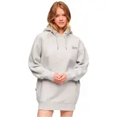 Superdry Essential Hooded Sweat Langarmet Kort Kjole