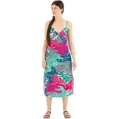 Superdry Printed Slip Ermeløs Lang Kjole