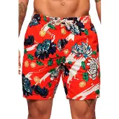 Superdry for man. M7110432A Bermuda shorts red (L), Casual, Cotton