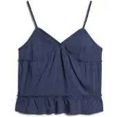 Superdry Tiered Jersey Cami Ermeløs Bluse