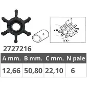 Jabsco 673-001 Originalt Impeller