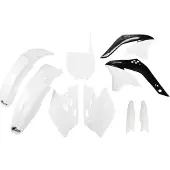 Ufo Kawasaki Kxf 450 2008-2008 Kakit211f-047 Fork Protectors & Plastsett