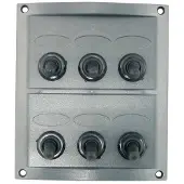 Euromarine Vanntett Elektrisk Panel Med 6 Brytere