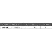 A.a.a. Ip66 Rundt Tak Varm 24 Led-lys 12v