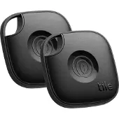 Tile Mate 2024 locator, 2-pakning, svart