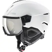 Uvex Instinct Visor, Skihjelm med Visir, White/Black Matt