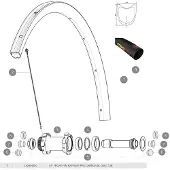Mavic Ksyrium Pro Carbon Sl Tubular Disc Framfelg
