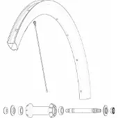 Mavic Front Cosmic Sl 40 Rb Landeveissykkel Felg