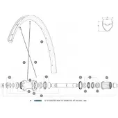 Mavic Aksium Elite Ust Disc 650b Bakre Høyre Eiker 12 Enheter