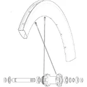 Mavic Kit 2 Front/rear Comete Pro Carbon Ust Eiker
