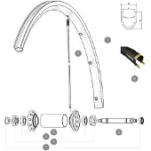 Mavic Ksyrium Pro Exalith 17c Framfelg
