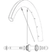 Mavic Front/rear Cosmic Slr 45 Disc My22 Landeveissykkel Felg